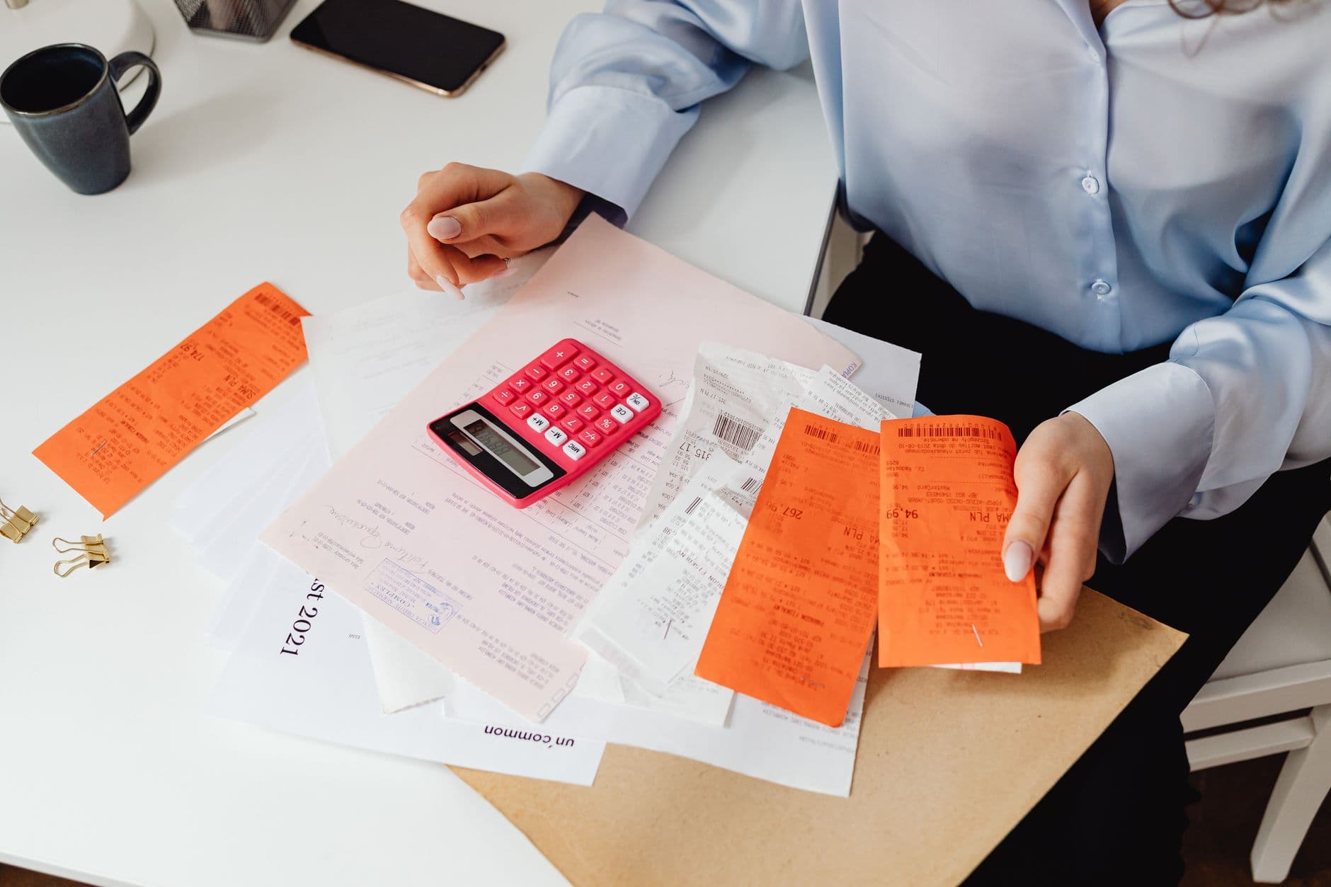 Calculadora y documentos contables